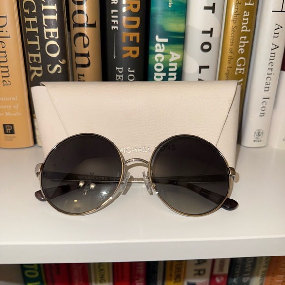 Michael Kors Accessories - Michael Kors LARGE ROUND Women's Sunglasses Gradient Lens Black MK5020